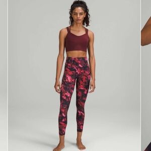 Lululemon Align Red Pink Black Leggings Size 10